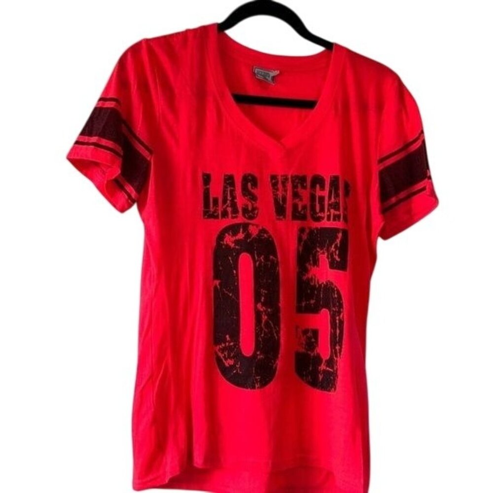 Las Vegas 05 Red Graphic T-Shirt Size XL By Exist Miami